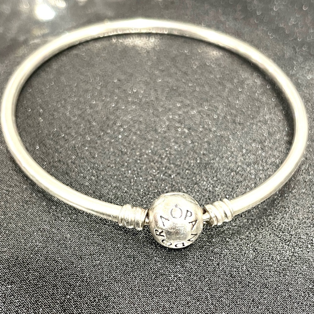 Authentic Pandora Bangle, Sterling Silver. - image 2